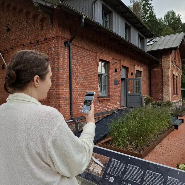 Audio guide in the Līgatne paper mill village