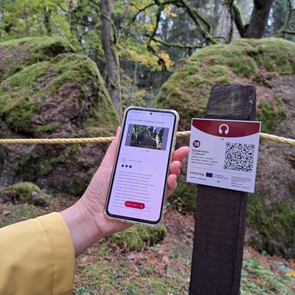 Audio guide on the nature trails of Gārsene Castle