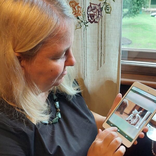 Audio guide at the Jānis Akuraters Museum