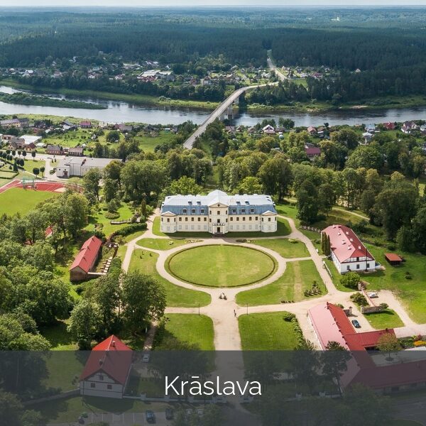 Audiogids 3 valodās. Audiofaili pieejami Krāslavas pilsētas tūrisma mājaslapā.